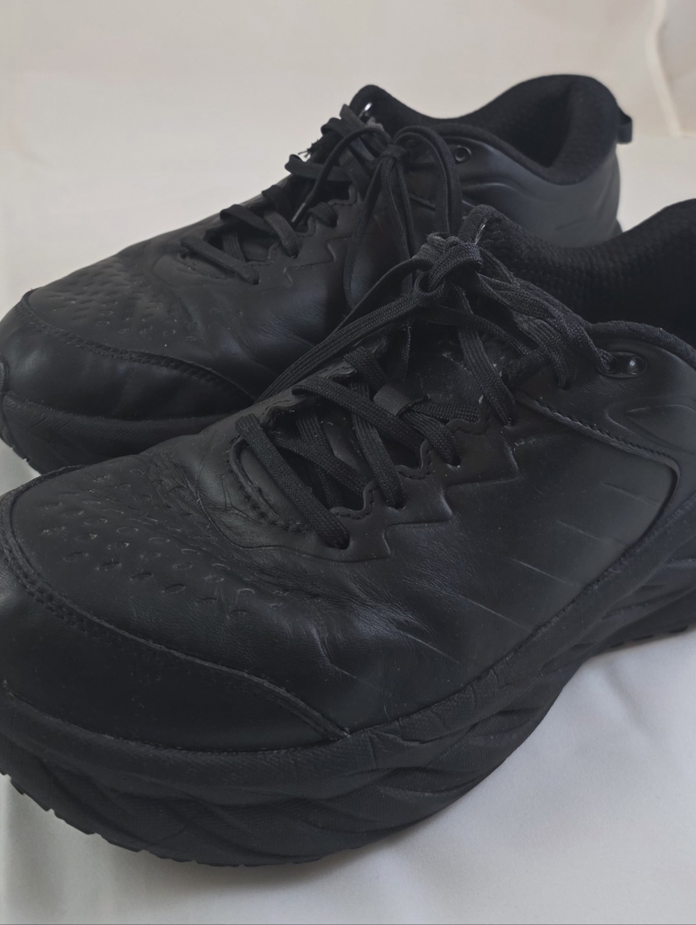 Hoka One One Men's Black Low-Top Lace Sneakers - Picture 2 of 12